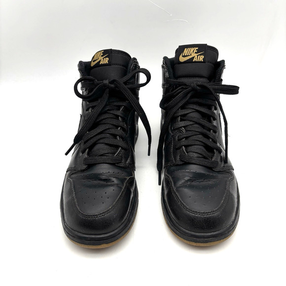 2014 Nike Air Jordan 1 Retro High OG Black Gum 575441-020 6Y Women 7.5 Men 6 - Picture 2 of 16